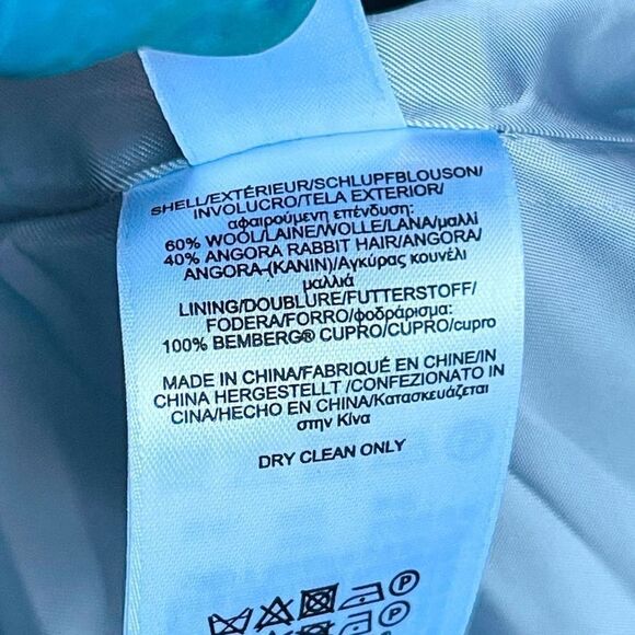 Blue Eyelet Sleeveless Bodycon Dress Size 2 US - Picture 9 of 10